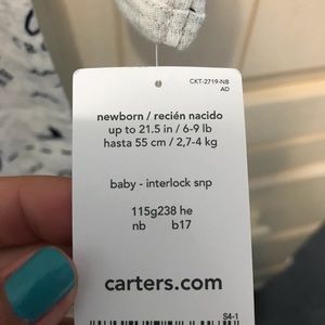 Carter’s Newborn Onesie